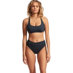Best - Women's Collective High Waist Wrap Front Pant - Bikini-Bottom Bademode