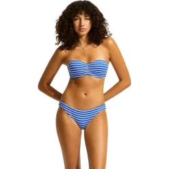 - Women's Mesh Effect Bustier Bandeau - Bikini-Top><noscript><img width=