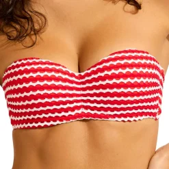 - Women's Mesh Effect Bustier Bandeau - Bikini-Top><noscript><img width=