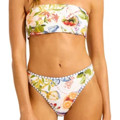 Seafolly - Women's Riviera Coast Reversible Tube Top - Bikini-Top