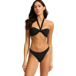 Discount - Women's Collective Sash Tie Front Bandeau - Bikini-Top Bademode