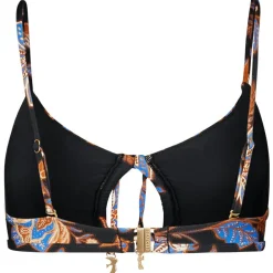 New - Women's Silkroad Drawstring Keyhole Bralette - Bikini-Top Bademode