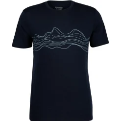 Stoic - Merino155 LaholmSt. Print T-Shirt Lines - Merinoshirt