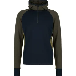 Stoic - MerinoFleece260 FlenSt. Half Zip with Hood - Merinohoodie