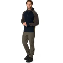 Stoic - MerinoFleece260 FlenSt. Half Zip with Hood - Merinohoodie