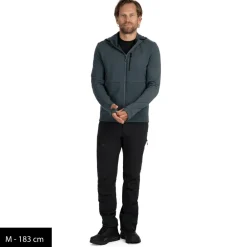 Clearance - MerinoGrid285 NorrdalSt. Zip Hoody - Fleecejacke Alltagsbekleidung|Wanderbekleidung