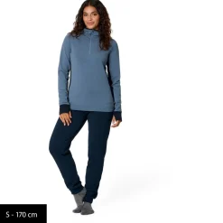 Stoic - Women's MerinoFleece260 FlenSt. Half Zip with Hood - Merinohoodie^ Trekkingbekleidung|Alltagsbekleidung