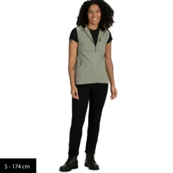 New - Women's MerinoFleece335 KuolpaSt. Vest with Hood - Fleeceweste Alltagsbekleidung|Wanderbekleidung