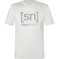 super.natural - Logo Lines Bio Jersey Tee - Merinoshirt