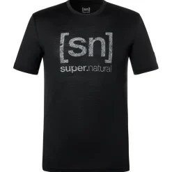 super.natural - Logo Lines Tee - Merinoshirt