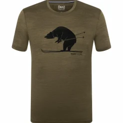 - Skiing Bear Tee - Merinoshirt>super.natural