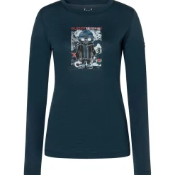 super.natural - Women's Crazy Mouse L/S - Merinoshirt^ Wanderbekleidung|Shirts, Hemden & Longsleeves