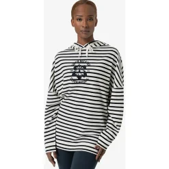 super.natural - Women's Feel Good Stripe Hibiskus Bio Hoodie - Hoodie