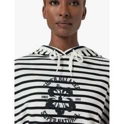 super.natural - Women's Feel Good Stripe Hibiskus Bio Hoodie - Hoodie