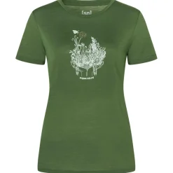 super.natural - Women's Flowerhands Tee - Merinoshirt