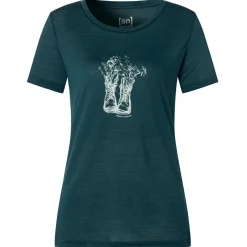 - Women's Flower Boots Tee - Merinoshirt><noscript><img width=