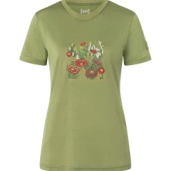 Sale - Women's Flower Field Bio Jersey Tee - Merinoshirt Alltagsbekleidung|Shirts, Hemden & Longsleeves