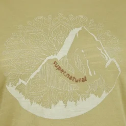 super.natural - Women's Mountain Mandala Tree Tee - Merinoshirt