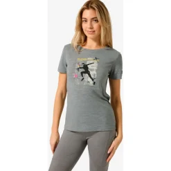 New - Women's Running Art Tee - Merinoshirt Alltagsbekleidung|Shirts, Hemden & Longsleeves
