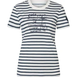 Sale - Women's Stripe Cote D'Azur Bio Jersey Tee - Merinoshirt Alltagsbekleidung|Shirts, Hemden & Longsleeves