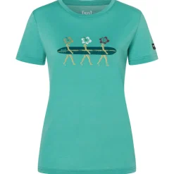 - Women's Surfing Flowers Tee - Merinoshirt>super.natural Best