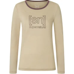 super.natural - Women's The Essential Logo L/S - Longsleeve^ Trekkingbekleidung|Wanderbekleidung