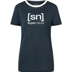 super.natural - Women's The Essential Logo Tee - Merinoshirt