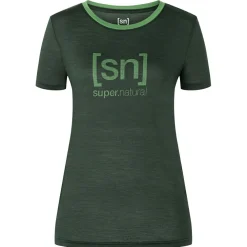 super.natural - Women's The Essential Logo Tee - Merinoshirt