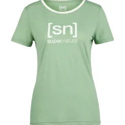 super.natural - Women's The Essential Logo Tee - Merinoshirt