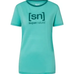 super.natural - Women's The Essential Logo Tee - Merinoshirt