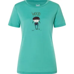 super.natural - Women's Wood Craftine Tee - Merinoshirt^ Alltagsbekleidung|Shirts, Hemden & Longsleeves