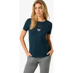 super.natural - Women's Wood Craftine Tee - Merinoshirt^ Alltagsbekleidung|Shirts, Hemden & Longsleeves