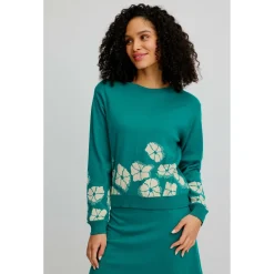 Tranquillo - Women's Lockerer Jaquard-Pullover - Pullover^ Pullover & Hoodies|Alltagsbekleidung