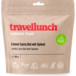 Travellunch - Linsen Curry Dal mit Spinat - vegan