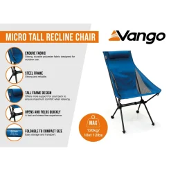 New - Micro Tall Recline Chair - Campingstuhl Campingstühle|Campingstühle