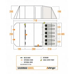 Vango - Savannah 600XL Package - Gruppenzelt^ Zelte