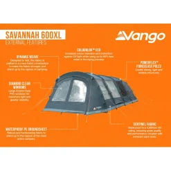 Vango - Savannah 600XL Package - Gruppenzelt^ Zelte