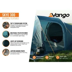 Vango - Skye 300 - 3-Personen Zelt^ Zelte|3-Personen Zelte