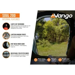 Vango - Soul 200 - 2-Personen Zelt^ Trekkingzelte|Trekkingausrüstung