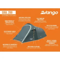 Vango - Soul 200 - 2-Personen Zelt^ Trekkingzelte|Trekkingausrüstung