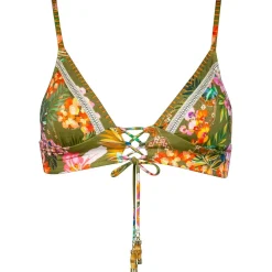 New - Women's Sunset Florals Bikini Top 7033 - Bikini-Top Bademode