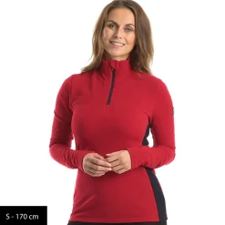 We Norwegians - Women's Tryvann Colblock Zipup - Merinounterwäsche^ Skibekleidung|Merinounterwäsche