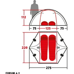 Discount - Forum 42 Unlimited Line - 2-Personen Zelt Trekkingzelte|Trekkingausrüstung